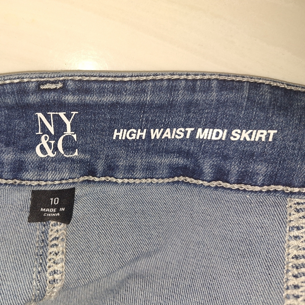 New York and Company Denim Skirt - Picture 11 of 12